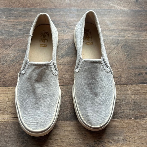 Keds Shoes - Keds Slip On Sneakers Gray Heathered Jersey Dream Foam Women Size 10